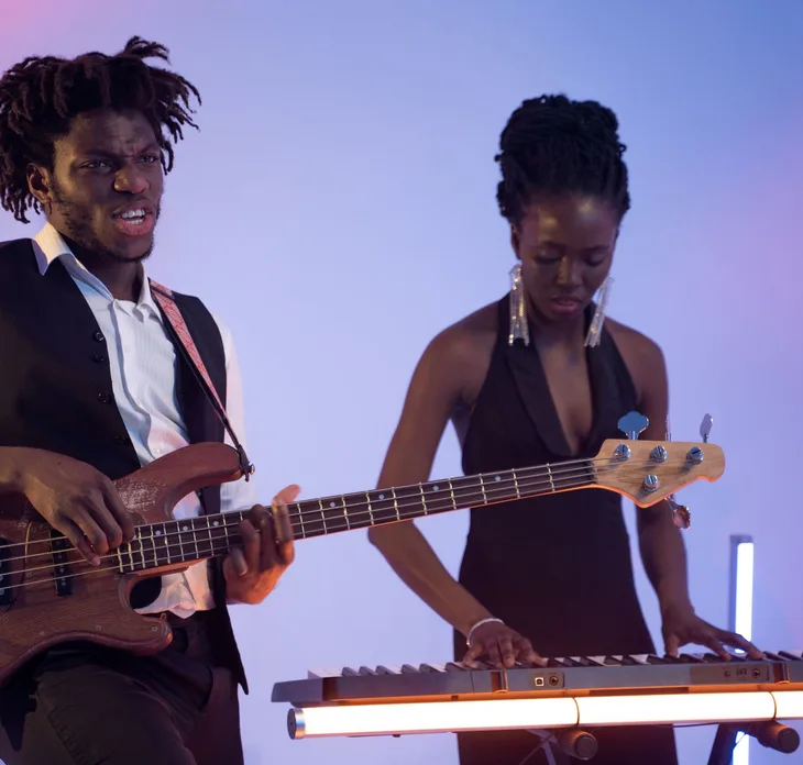 Musicians performing live in Dubai
